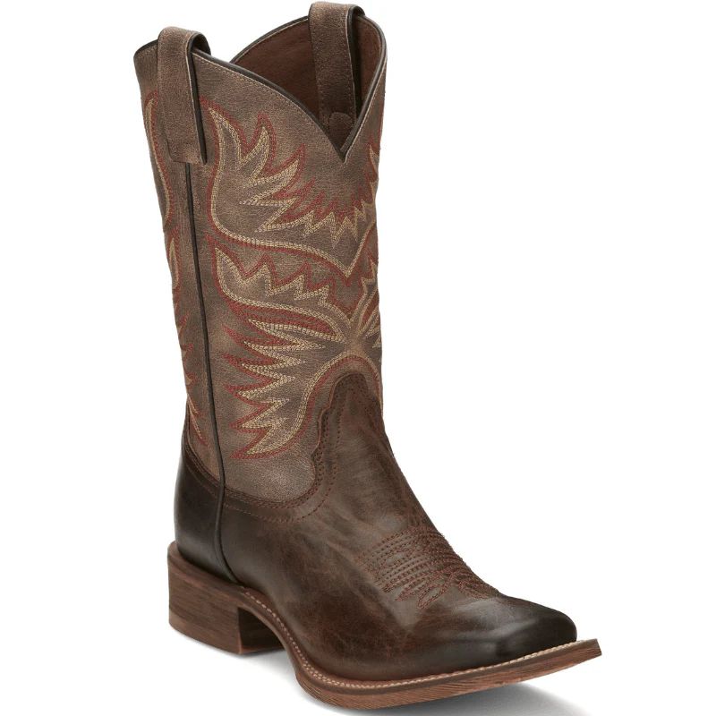 WOMEN'S SIERRA ANTIQUED BROWN SQUARE TOE WESTERN BOOTS HR4501-Antiqued Brown WOMEN'S SIERRA ANTIQUED BROWN SQUARE TOE WESTERN BOOTS HR4501-Antiqued Brown